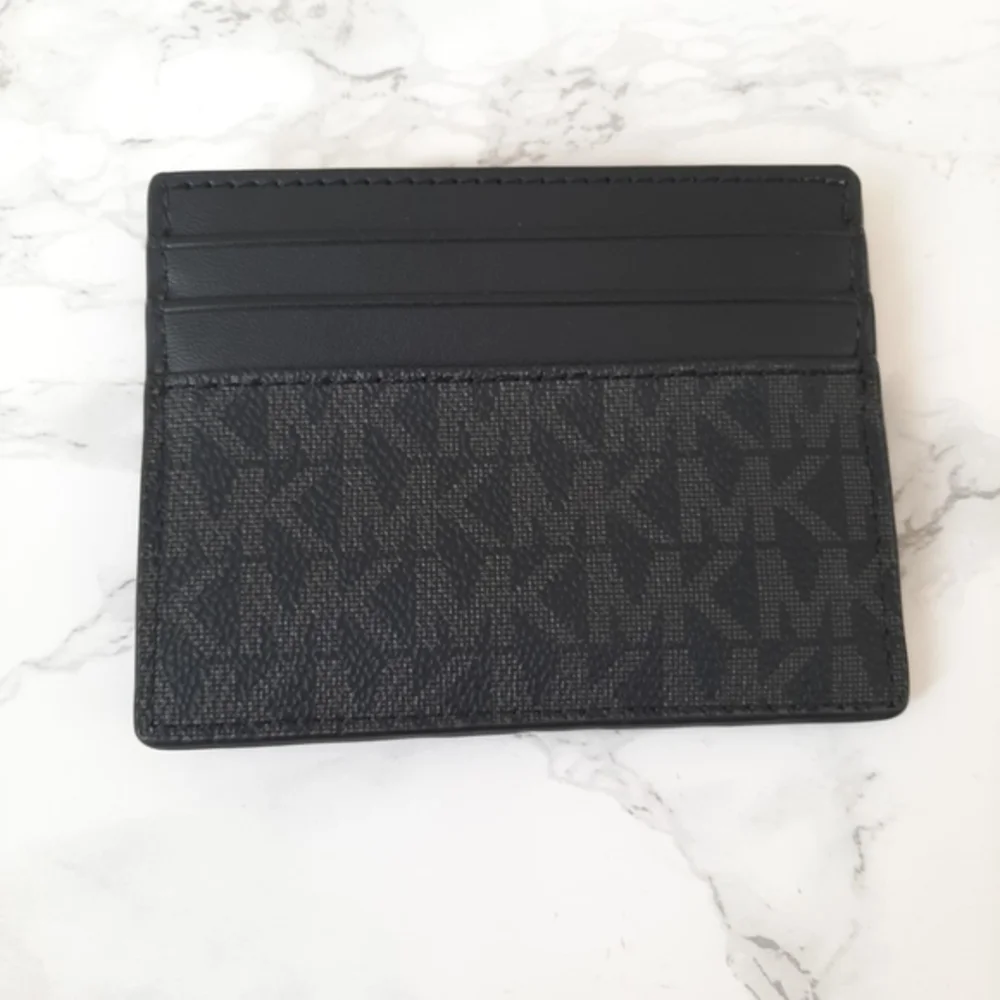 MICHAEL KORS Cooper Logo Stripe Card Case